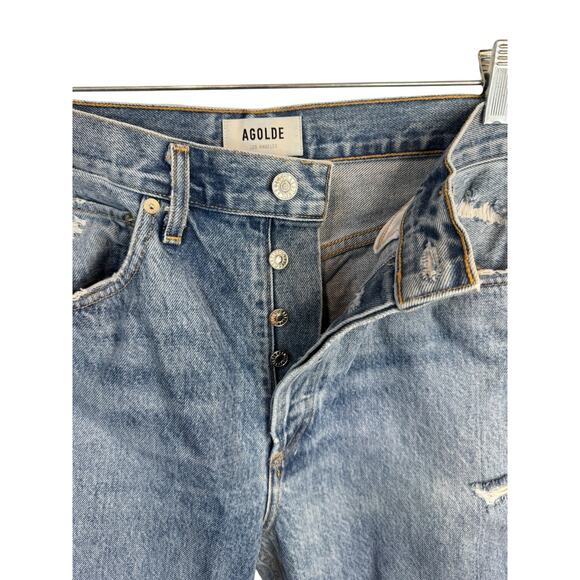 AGOLDE 90's Mid Rise Loose Fit in Fall Out EUC Size 28 $198 MSRP - Picture 6 of 12